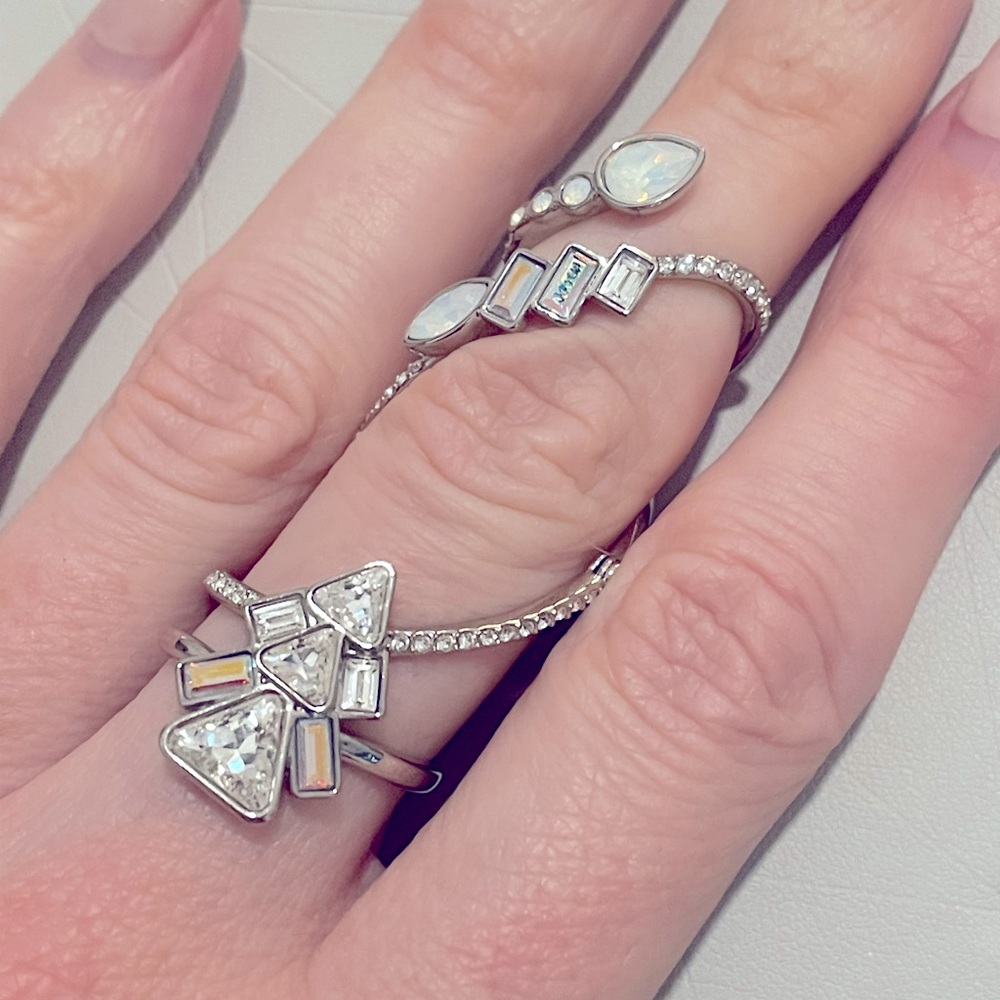 Auth Swarovski Festivity ring